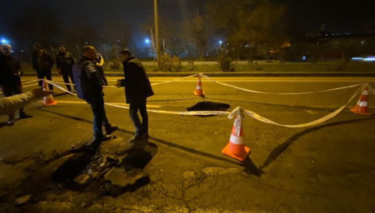 Diyarbakır-Silvan Karayolu’nda Çökme: 1 Metrelik Çukur Oluştu, Trafik Tek Şeritten Sağlanıyor