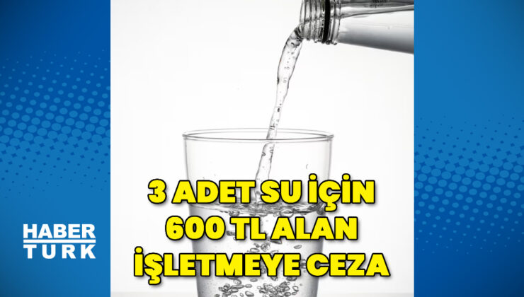 3 Suya 600 TL Alan İşletmeye Ceza: Ticaret Bakanlığı’ndan Denetim ve Fahiş Fiyat İncelemesi