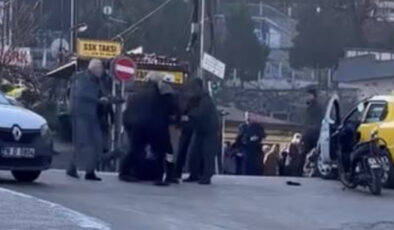 Bursa’da Yol Verme Kavgası: Ticari Taksi ve Motosiklet Sürücüsü Arasında Tekme Tokatlı Arbede