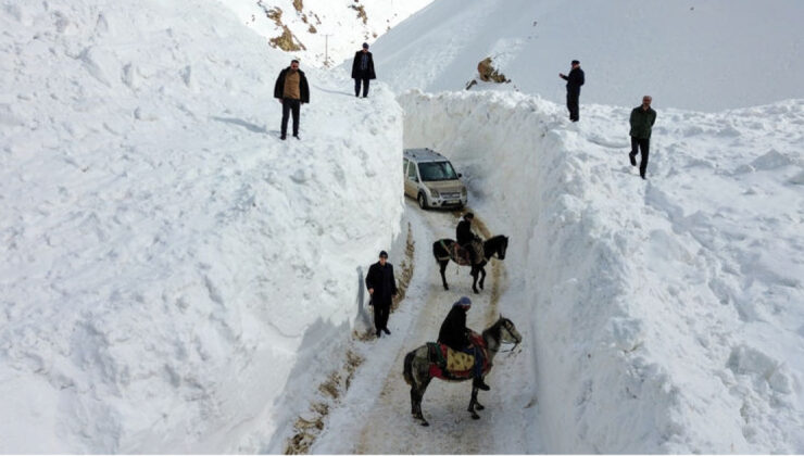 Van’da Zorlu Kış Koşulları: Başkale’de Çığ Tehlikesiyle Mücadele