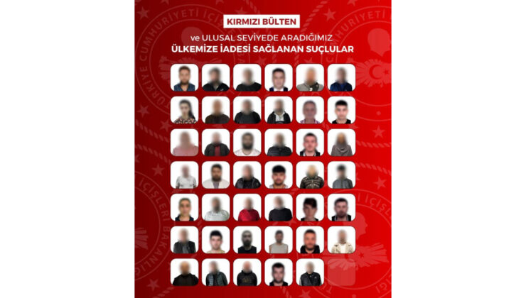 İçişleri Bakanlığı’ndan Büyük Operasyon: 41 Suçlu Türkiye’ye İade Edildi