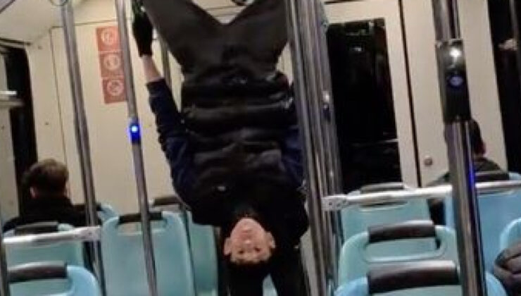 Bursa Metrosunda Skandal Görüntüler: Gençlerin Tehlikeli Hareketleri Kamerada!