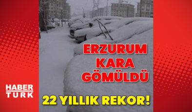Erzurum’da Rekor Kar Yağışı: 2004’ten Sonraki En Yoğun Kar Kalınlığı Ölçüldü