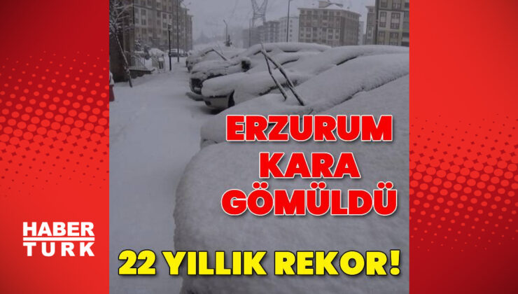 Erzurum’da Rekor Kar Yağışı: 2004’ten Sonraki En Yoğun Kar Kalınlığı Ölçüldü