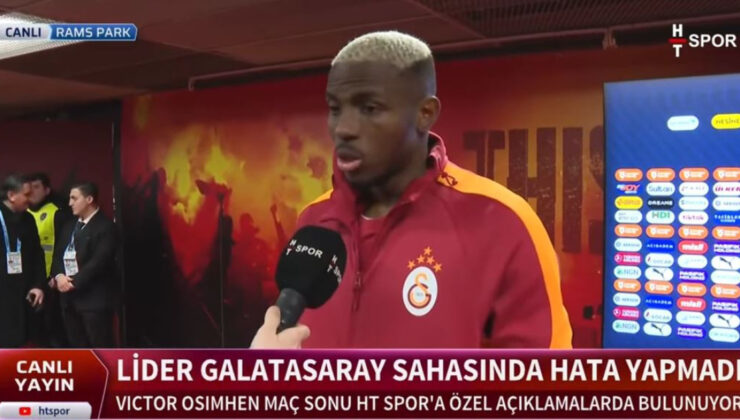 Osimhen’den Galatasaray Taraftarına Övgü: ‘Galatasaray’ı Zirveye Taşıyacağız!’