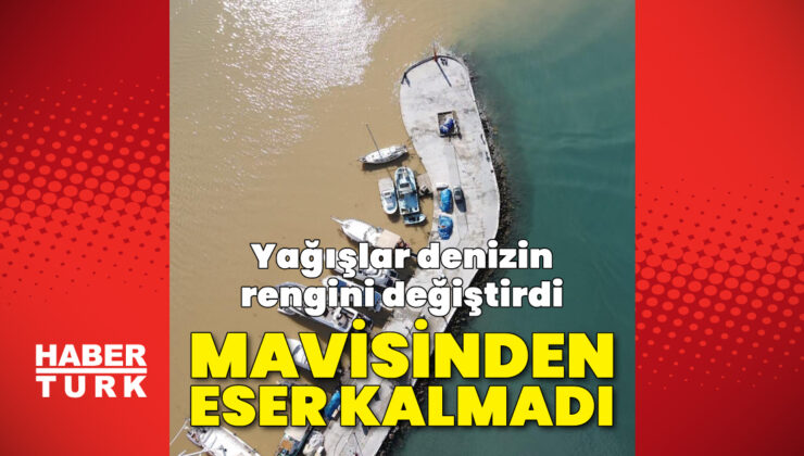 Muğla’da Sağanak Sonrası Gökova Körfezi’nde Renk Değişimi: Çamurlu Sular Denizi Kahverengiye Büründü