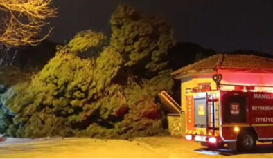 Manisa’da Şiddetli Fırtına Hayatı Olumsuz Etkiledi: Minare Devrildi, Ulaşım Aksadı