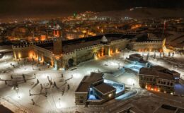 Erzurum’da Kar Yağışı Tarihi Mekanları Beyaza Büründü: 1 Metre Kar Kalınlığına Ulaşıldı