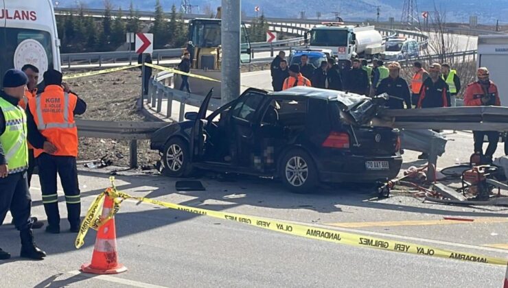Karaman-Konya Yolu’nda Feci Kaza: Sürücü ve Eşi Hayatını Kaybetti, 3 Yaşındaki Kızları Yaralı
