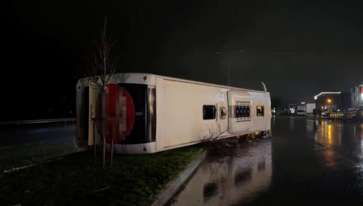 Samsun’da Gürcistan Plakalı Yolcu Otobüsü Devrildi: 6 Yaralı