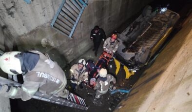 Kartal’da Alkollü Sürücünün Kullandığı Taksiden Dereye Uçuş: Müzisyen de Yaralandı