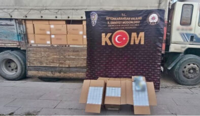 Afyonkarahisar’da Sahte Makaron Operasyonu: 4 Milyon Adet Boş Makaron Ele Geçirildi, 1 Kişi Tutuklandı