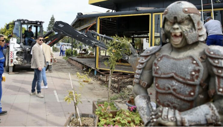 Fethiye Belediyesi’nden İmar Planına Aykırı Yapılara Yıkım: Kafe ve Restoranlardaki Ruhsatsız Eklentiler Kaldırılıyor