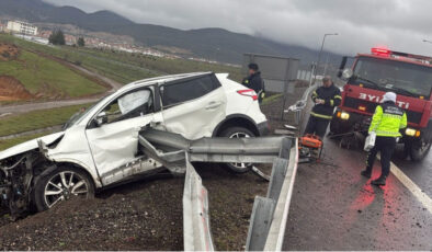Nurdağı’nda Feci Kaza: Bariyerlere Çarpan Otomobilin Sürücüsü Hayatını Kaybetti