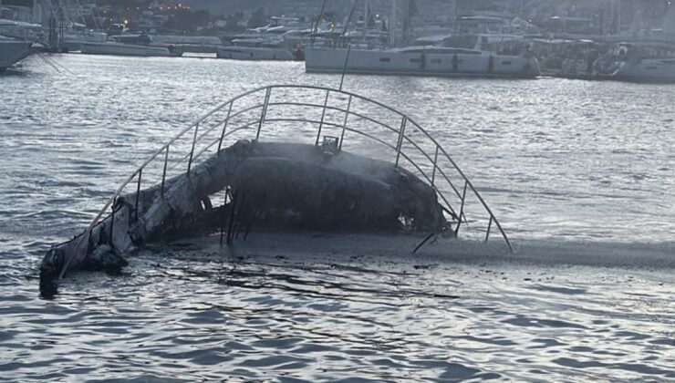 Bodrum’da Marinada Korkutan Yangın: 8 Motoryat Alevlere Teslim Oldu
