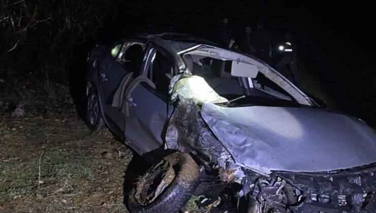 Kahta’da Feci Kaza: Otomobil Şarampole Devrildi, 1 Ölü, 4 Yaralı