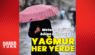 Son Dakika: Türkiye’yi Yağışlı Hava Bekliyor! Meteoroloji’den Yağmur, Kar ve Çığ Uyarısı