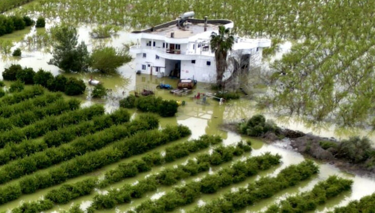 Mersin Tarsus’ta Sağanak Tarım Arazilerini Vurdu: Çiftçiler Zararda