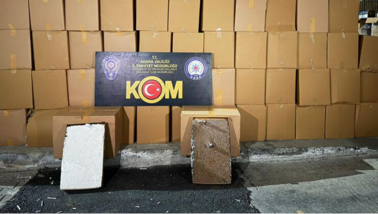 Adana’da Kaçak Makaron Operasyonu: 4.6 Milyon Kaçak Makaron Ele Geçirildi, 1 Tutuklama
