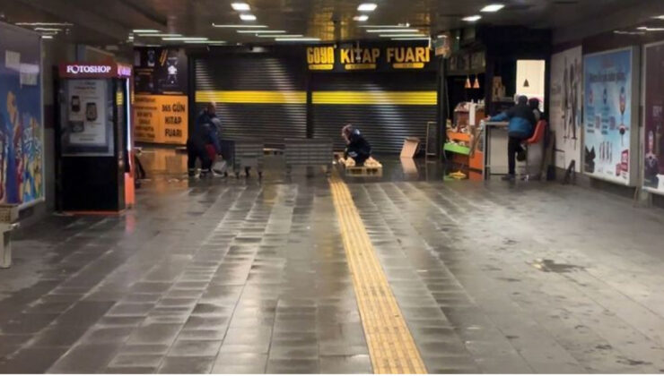 Mecidiyeköy Metro Alt Geçidi’ni Su Bastı: Yağışlar İstanbul’u Olumsuz Etkiledi