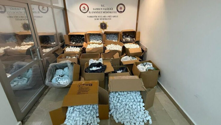 Samsun’da Rekor Uyuşturucu Operasyonu: 421 Bin 120 Hap Ele Geçirildi, 1 Tutuklama