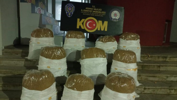 Adana’da Kaçak Tütün Operasyonu: 1.65 Ton Kaçak Kıyılmış Tütün Ele Geçirildi