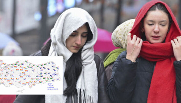 Hava Durumu: Yurdun Büyük Bölümünde Yağış ve Soğuk Hava Etkili Olacak, 6 İle ‘Sarı’ Alarm!