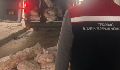 Tekirdağ’da Gıda Güvenliği Denetimi: 2.8 Ton Kaçak Hayvansal Ürün İmha Edildi