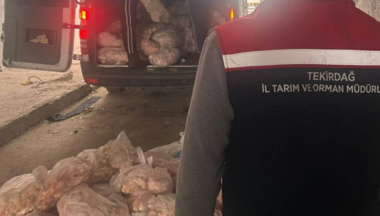 Tekirdağ’da Gıda Güvenliği Denetimi: 2.8 Ton Kaçak Hayvansal Ürün İmha Edildi
