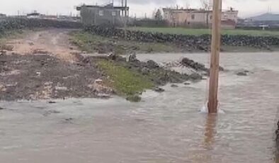 Diyarbakır Çınar’da Sel: Kırsal Sevindik Mahallesi’nde Ulaşım Dere Taşkını Nedeniyle Aksadı