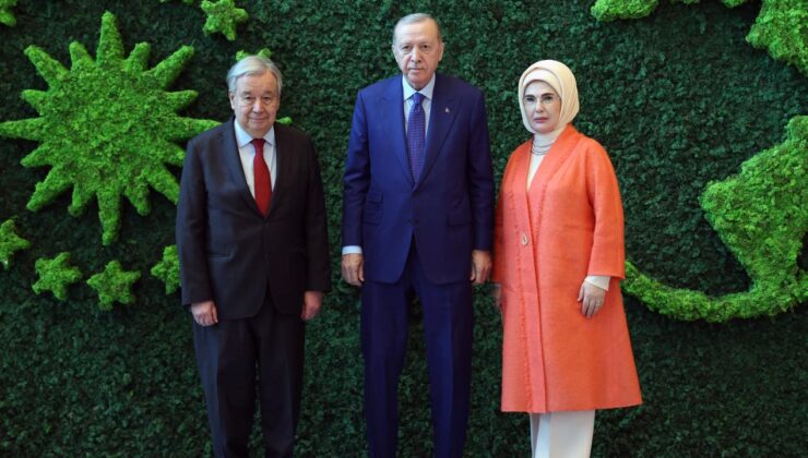 Cumhurbaşkanı Erdoğan ve BM Genel Sekreteri Guterres’ten Anlamlı Ziyaret: ‘Umut Acıya Direnirken Gazzeli Gençler’ Sergisini Gezdiler