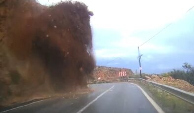 Mersin-Antalya Karayolu’nda Heyelan: Yol Çift Yönlü Kapandı, Sürücü Yaralandı