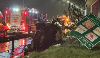 Kuzey Marmara Otoyolu’nda Feci Kaza: Minibüs Refüje Çarptı, 1 Ölü, 1 Yaralı