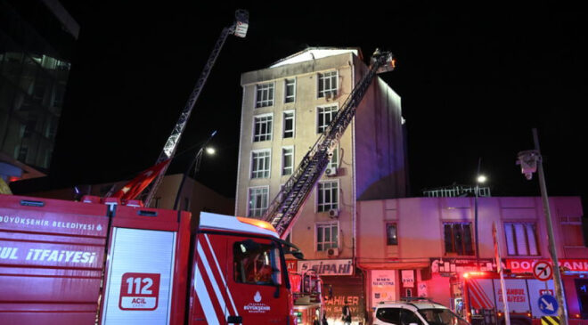 Küçükçekmece’de Otel Yangını: Kartaltepe’deki Otelde Çıkan Yangın Kontrol Altında
