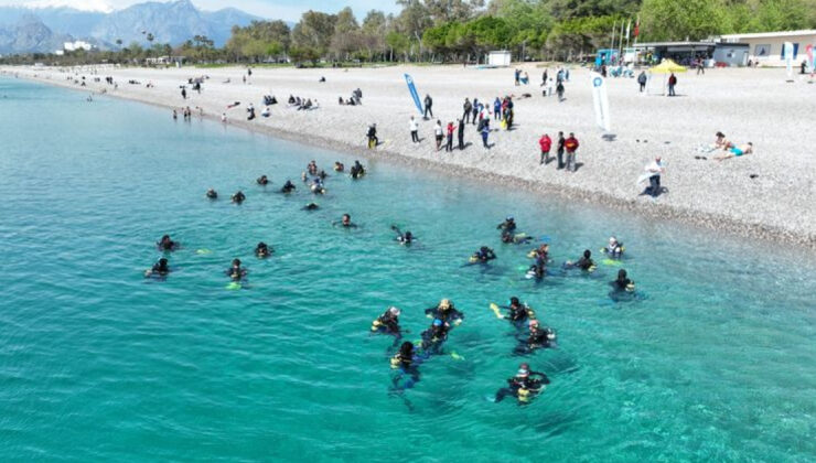 Antalya’da “Mavi Akdeniz” İçin Temizlik Seferberliği: Deniz Çöplerine Karşı Farkındalık Yaratıldı