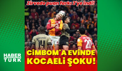 Galatasaray Şampiyonluk Yolunda Yara Aldı: Kocaelispor Beraberesiyle 2 Puan Kaybetti, Fenerbahçe’ye Yaklaştı