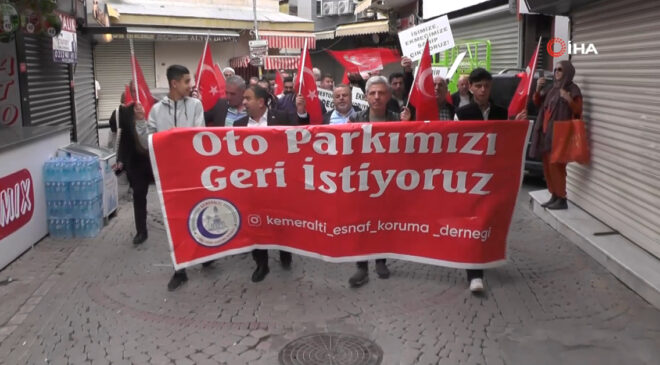 Kemeraltı Esnafından Otopark Tepkisi: “Otoparkımızı Geri İstiyoruz!”