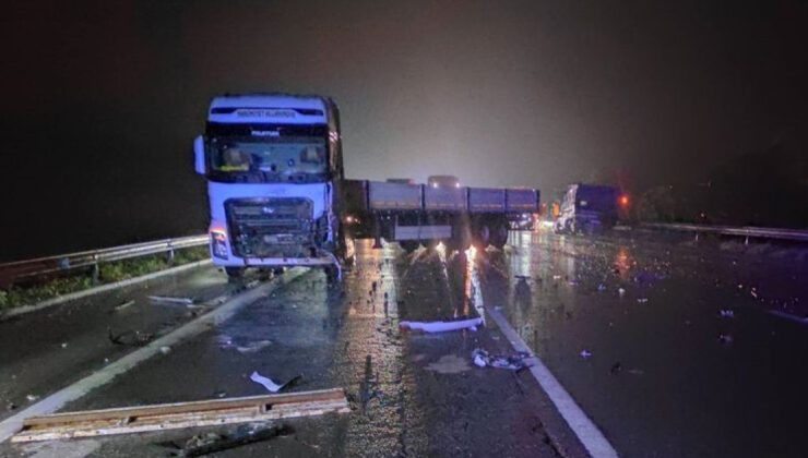 TAG Otoyolu’nda Feci Kaza: Yağışlı Havada Kontrol Kaybı, 1 Ölü, 1 Yaralı