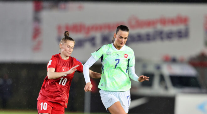 A Milli Kadın Futbol Takımı, İsviçre ile 1-1 Berabere Kalarak Dünya Kupası Elemelerinde Puan Paylaştı