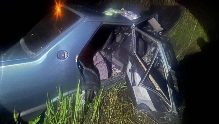 Manisa’da Feci Kaza: Otomobil Kanala Uçtu, 2 Ölü, 5 Yaralı