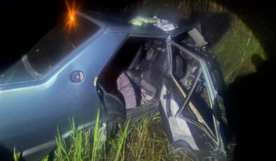 Salihli’de Feci Kaza: Otomobil Drenaj Kanalına Uçtu, 2 Ölü, 5 Yaralı