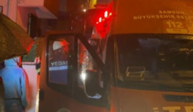 Samsun’da Ev Yangını: Elektrik Sobası Faciası Anne ve Bebeği Hastanelik Etti