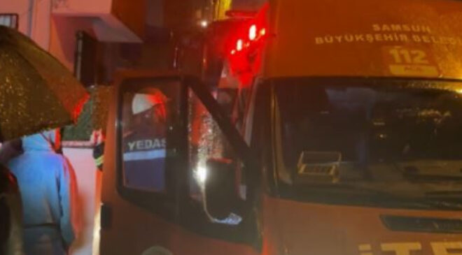 Samsun’da Ev Yangını: Anne ve 6 Aylık Bebeği Dumandan Etkilendi