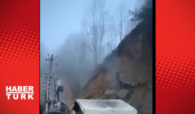 Giresun Dereli’de Heyelan: Maden Sahasında Sondaj Makinesi Toprak Altında Kaldı