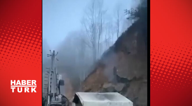 Giresun Dereli’de Heyelan: Maden Sahasında Sondaj Makinesi Toprak Altında Kaldı