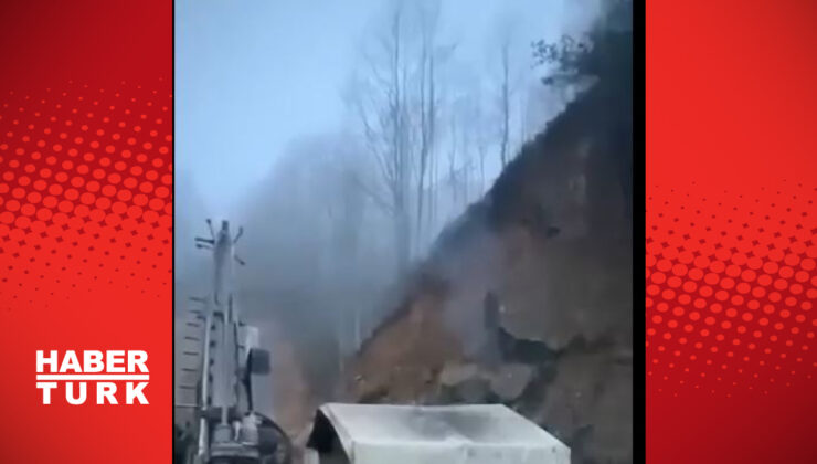 Giresun Dereli’de Heyelan: Maden Sahasında Sondaj Makinesi Toprak Altında Kaldı