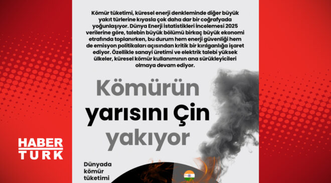 Kömür Tüketiminde Çin’in Ağırlığı: Küresel Kömürün Yarısını Tek Başına Yakıyor
