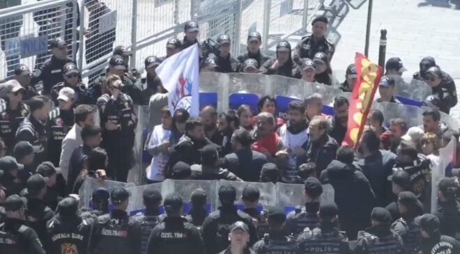 Taksim’de 1 Mayıs Anmasına İzin Verilmedi: Polis Müdahalesi ve Gözaltılar