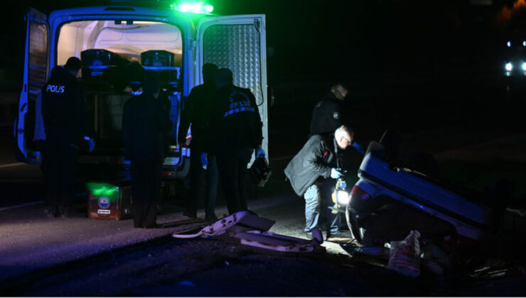 Ankara-Adana Yolunda Feci Kaza: Otomobil Takla Attı, 1 Ölü, 2 Yaralı