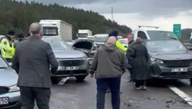 Bolu’da TEM Otoyolu’nda Zincirleme Kaza: 6 Yaralı, Ankara Yönü Ulaşıma Kapandı